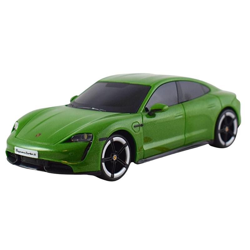 ミニカー PORSCHE TAYCAN TURBO S + PORSCHE 934 Miniatura Carro Com Luz E Som Porsche Taycan Turbo S 2019 1/24